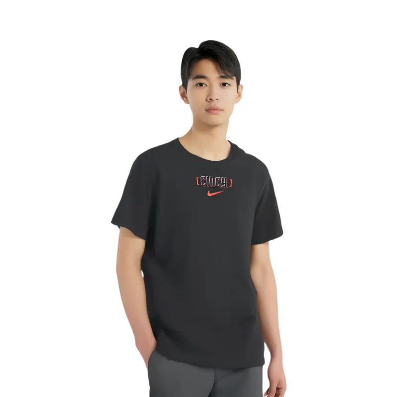 Nike T-Shirt Cincinnati Reds Men's Black-2