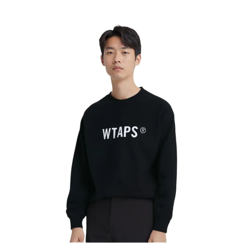 WTAPS Logo embroidered Cotton Sweatshirt-2