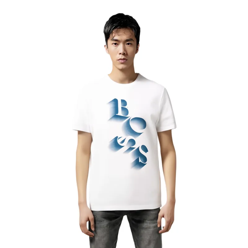 HUGO BOSS T Shirts Men White-4