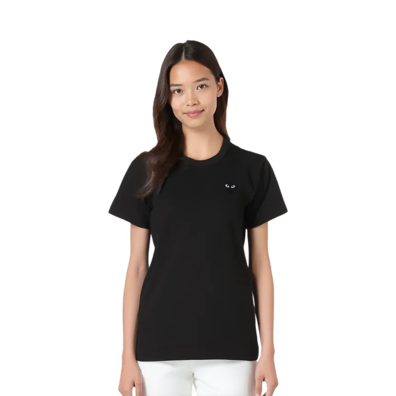 CDG Play T Shirts Women's Black-1