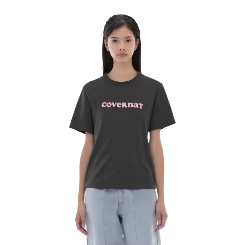 COVERNAT SS24 T Shirt Women's Charcoal Gray-3