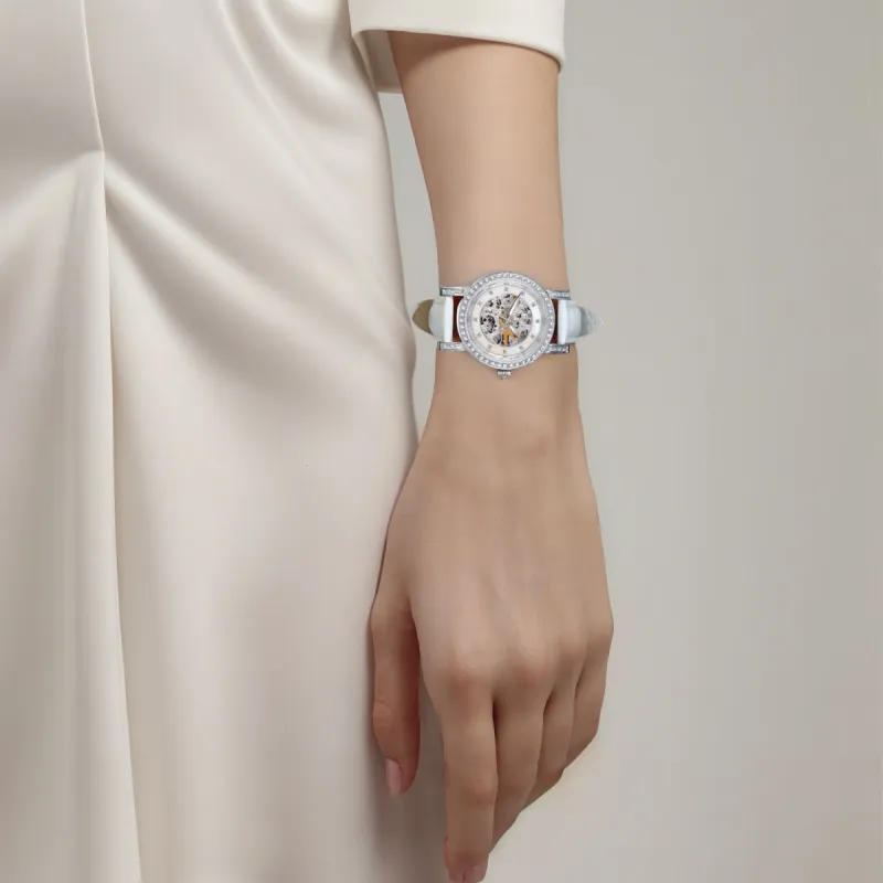 VRQ Athena Series Automatic Mechanical Movement Watch Women's Watch Cut Out Dial AS6 VRQ-1
