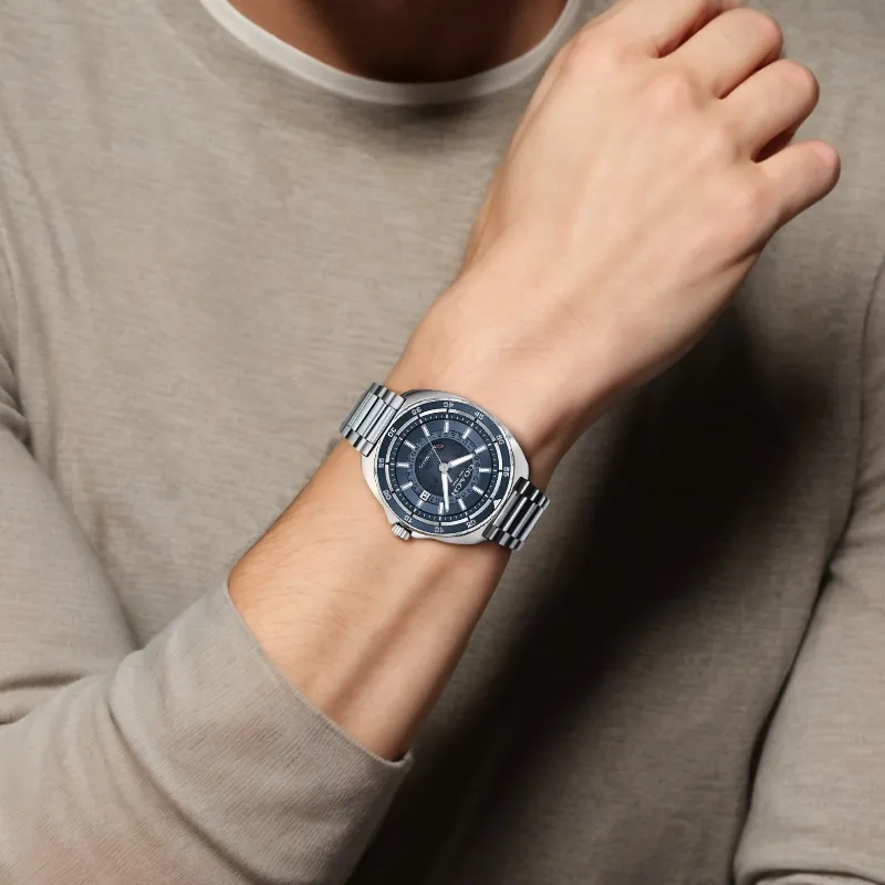 COACH Wrist Watch Automatic Mechanical Movement Stainless Steel Strap 44mm Blue Dial Men's Watches-1