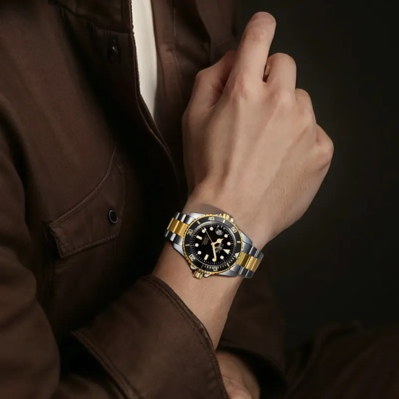 INVICTA Wrist Watch Automatic Mechanical Movement 42mm Black Dial Men's Watches-3