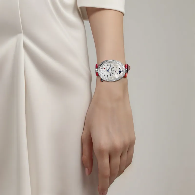 BREGUET REINE DE NAPLES Automatic Mechanical Movement Women's Watch Watch 36.5*28.45mm White Dial-1