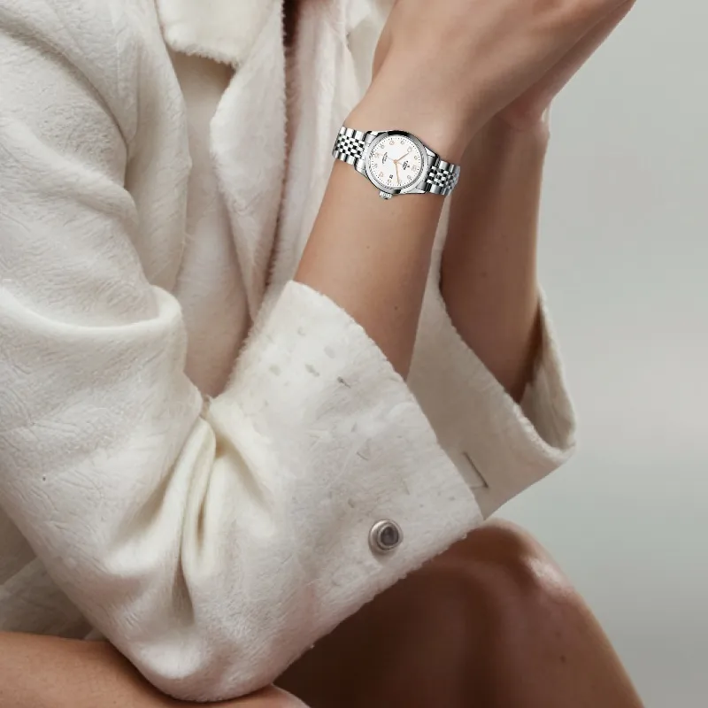 TUDOR 1926 Collection Automatic Mechanical Movement Women's Watch 28mm White Dial Steel Watch Case Steel Strap-1