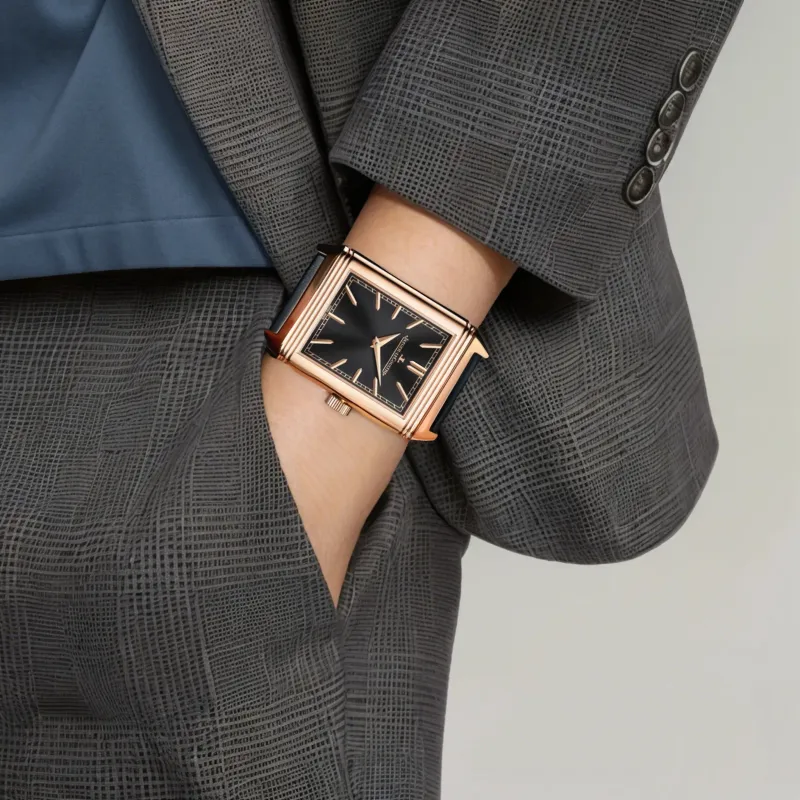 Jaeger LeCoultre Men Flip Collection REVERSO Watch-4