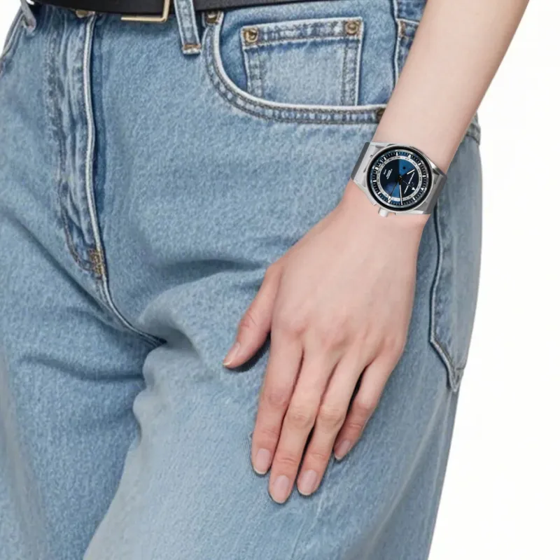 PORSCHE DESIGN Wrist Watch Automatic Mechanical Movement Titanium Strap 42mm Blue Dial Unisex-2