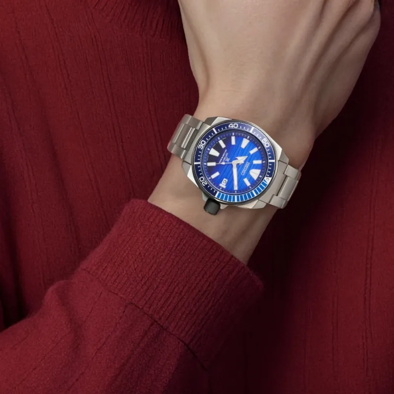 SEIKO Prospex Collection Automatic Mechanical Movement Stainless Steel Strap Watch 43.8mm Men's Watches Blue Dial-4