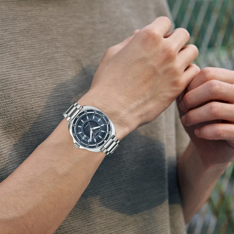 COACH Wrist Watch Automatic Mechanical Movement Stainless Steel Strap 44mm Blue Dial Men's Watches-2