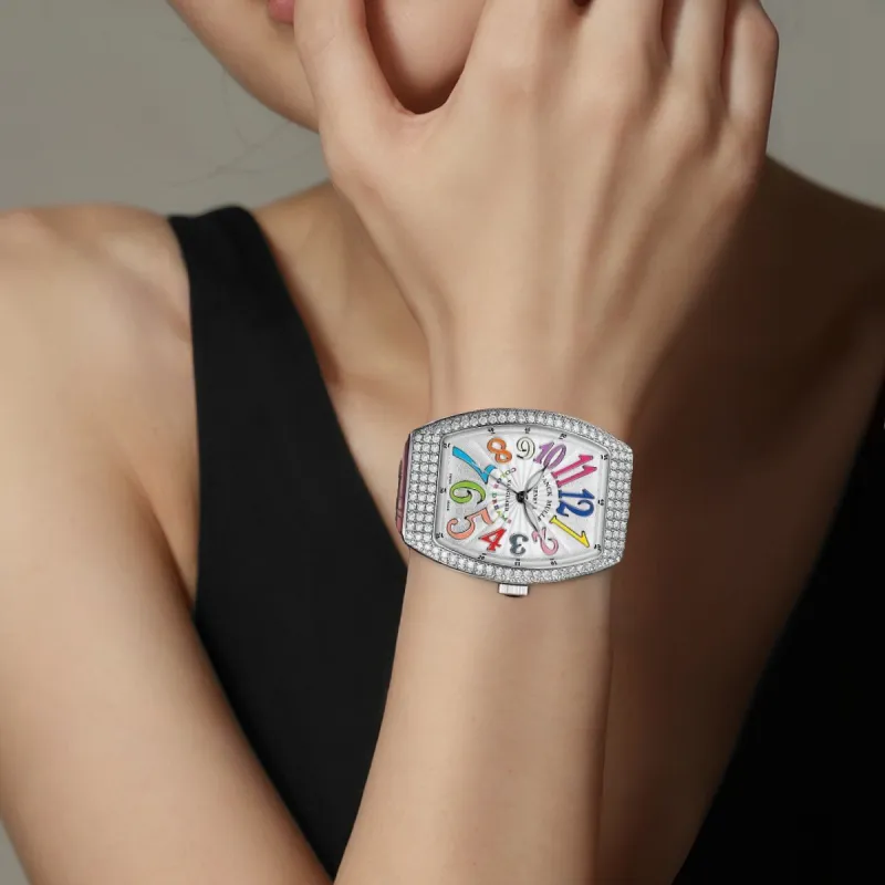 FRANCK MULLER Automatic Mechanical Movement Unisex Watch White Dial Stainless Steel Watch Case-3