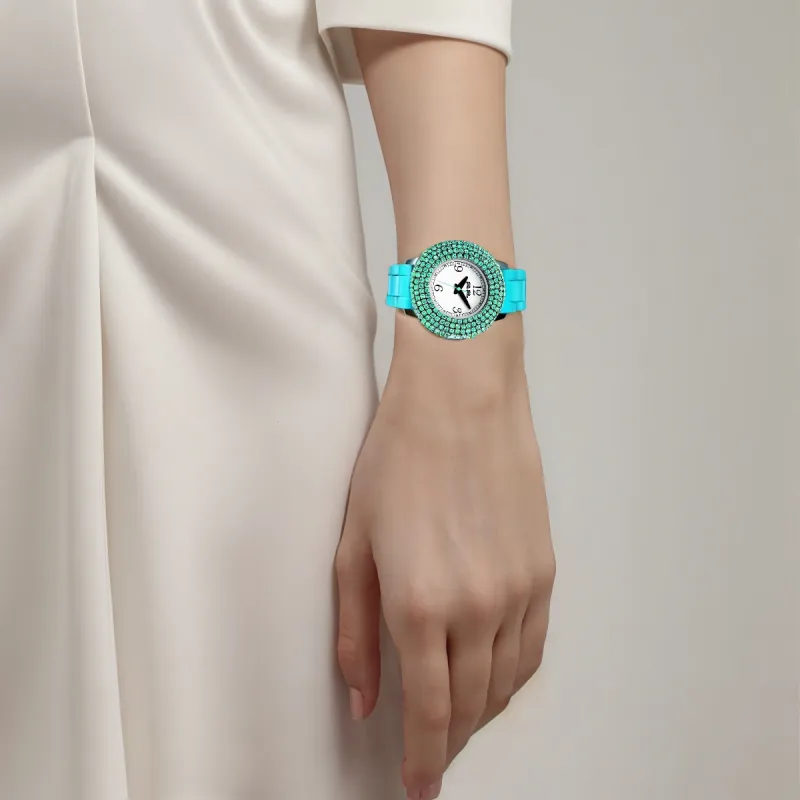 Folli Follie Wrist Watch Automatic Mechanical Movement Metal Strap 40mm White Dial Women's Watch-1