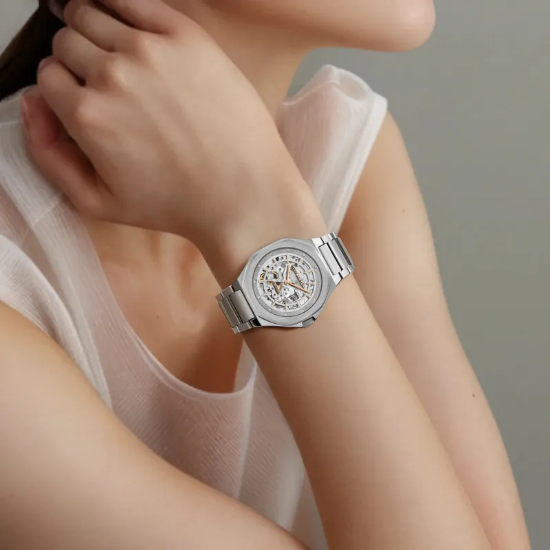 ARMANI EXCHANGEAE Armani Wrist Watch Mechanical Movement Stainless Steel Strap 36mm Silver Dial Women's Watch-1