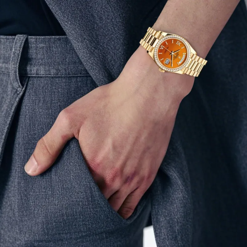 ROLEX Men Week type Calendar Watch-1