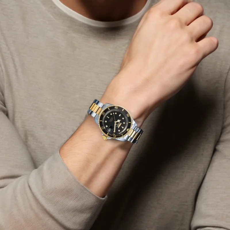 INVICTA Wrist Watch Automatic Mechanical Movement Stainless Steel Strap 40mm Black Dial Men's Watches-1