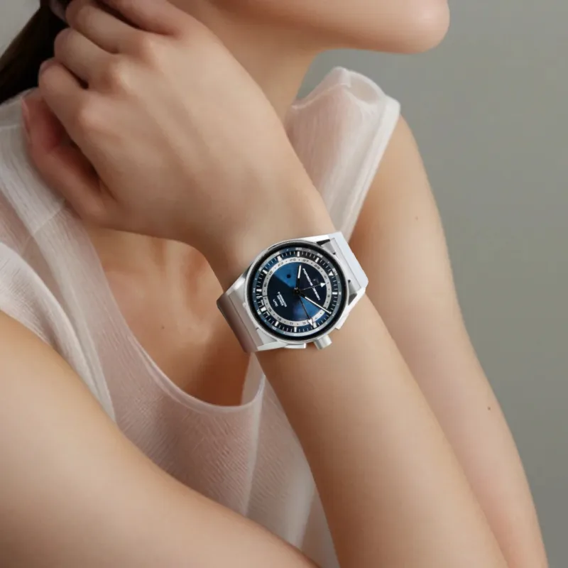 PORSCHE DESIGN Wrist Watch Automatic Mechanical Movement Titanium Strap 42mm Blue Dial Unisex-4