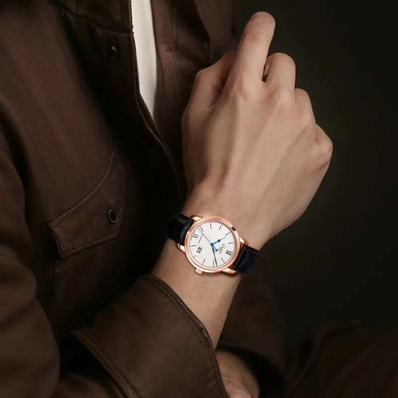 GLASHUTTE ORIGINAL SENATOR Automatic Mechanical Movement Men's Watches Watch 40mm White Dial-2