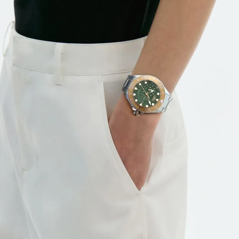 INVICTA Wrist Watch Automatic Mechanical Movement Stainless Steel Strap 52mm Green Dial Men's Watches-4