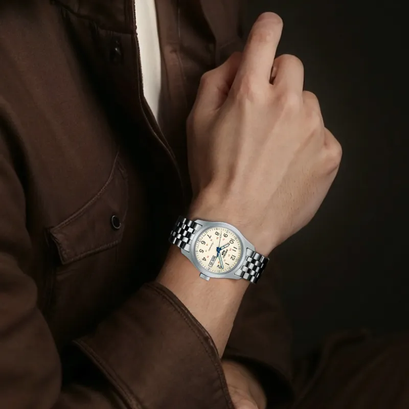 SEIKO 5 Sports Collection Automatic Mechanical Movement Stainless Steel Strap Watch 39.4mm Men's Watches White Dial-3