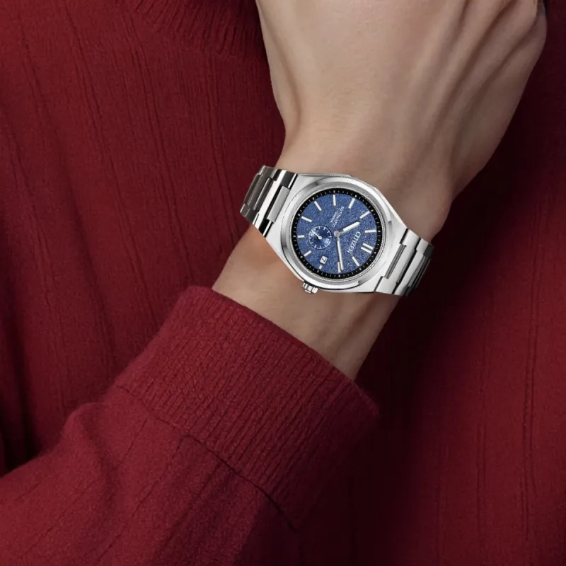 CITIZEN Automatic Mechanical Movement Super Titanium Strap Watch Men's Watch Blue Dial-4