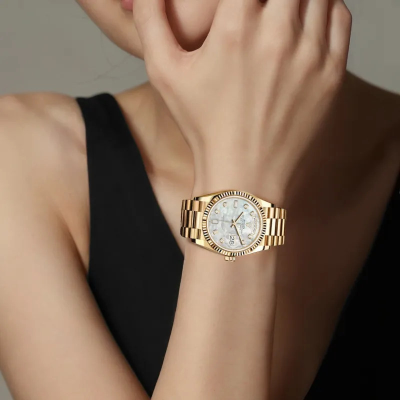 ROLEX Unisex Week type Calendar Watch-5