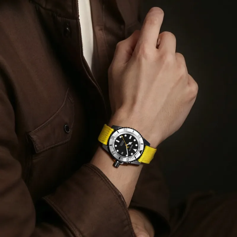 INVICTA Wrist Watch Automatic Mechanical Movement Polyester Strap 44mm Black Dial Men's Watches-3