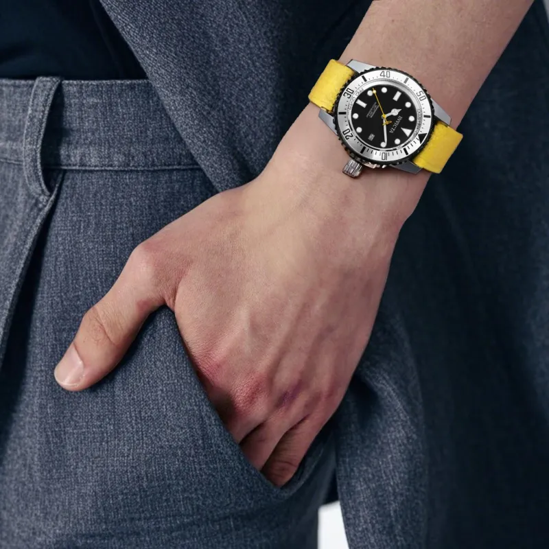 INVICTA Wrist Watch Automatic Mechanical Movement Polyester Strap 44mm Black Dial Men's Watches-4