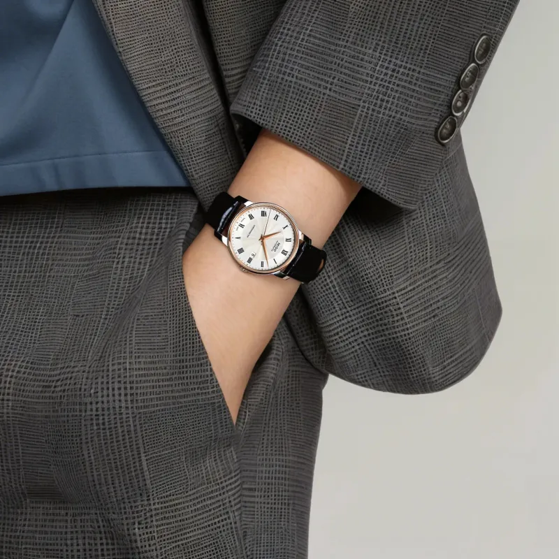 MIDO Baroncelli Collection Automatic Mechanical Movement Men's Watches Watch 39mm White Dial-2