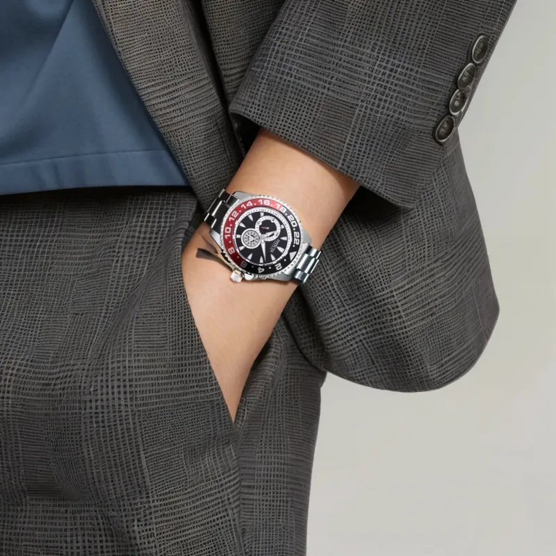 INVICTA Wrist Watch Automatic Mechanical Movement Stainless Steel Strap 47mm Black Dial Men's Watches-1