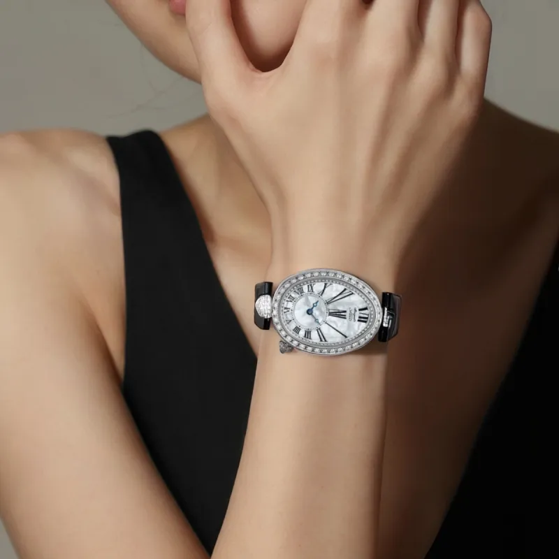 BREGUET REINE DE NAPLES Automatic Mechanical Movement Women's Watch Watch Mother of Pearl Color Watch Dial-4