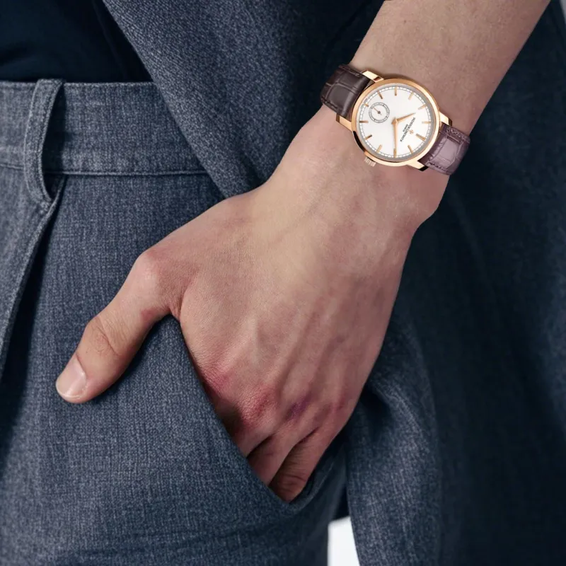 VACHERON CONSTANTIN Heritage Collection TRADITIONNELLE Manual Mechanical Movement Men's Watches Watch 38mm White Dial-1