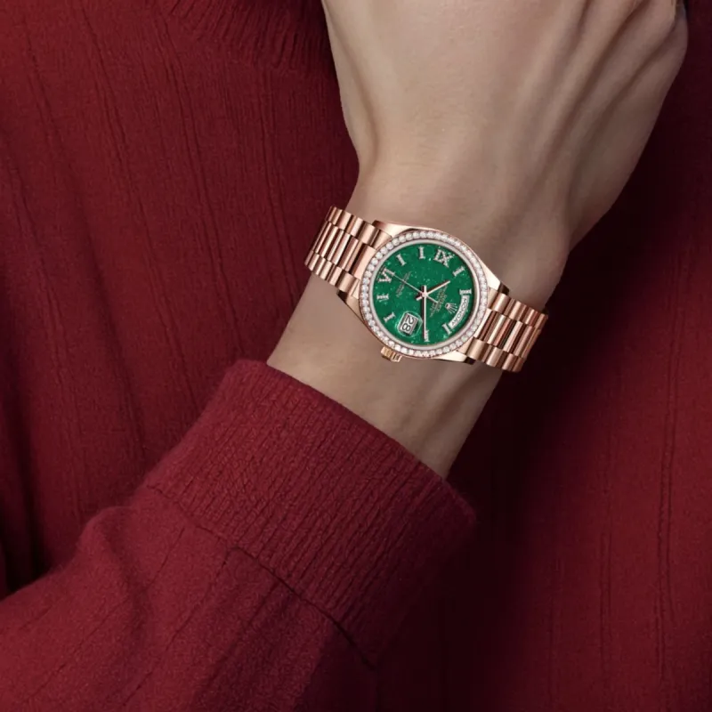 ROLEX Men Week type Calendar Watch-4