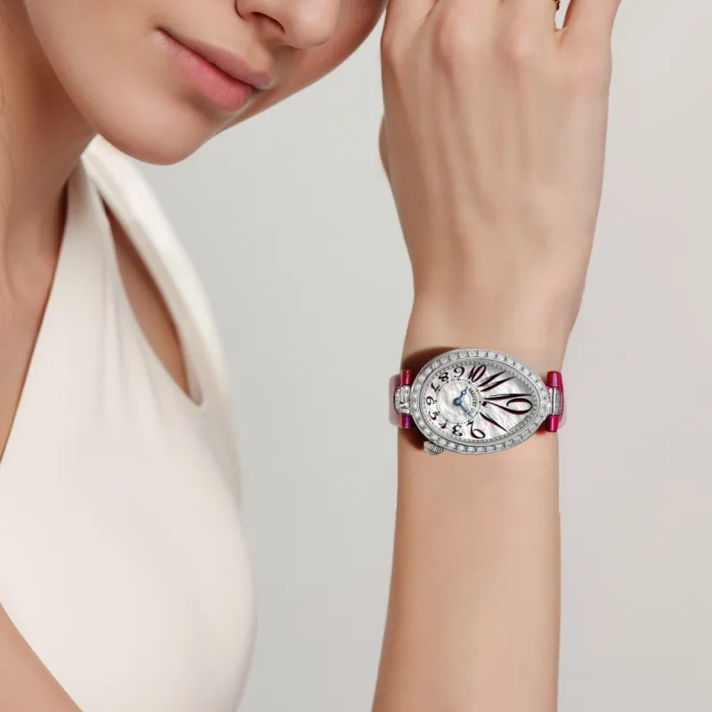 BREGUET REINE DE NAPLES Collection Automatic Mechanical Movement Women's Watch Watch 33*24.95mm White Dial-1