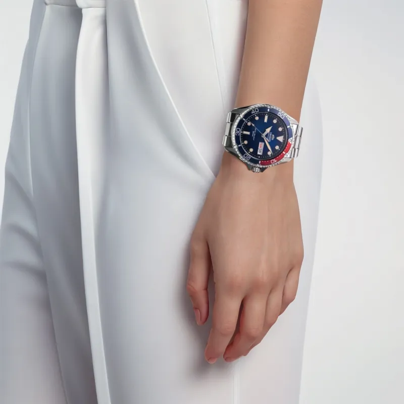 ORIENT Automatic/Manual Mechanical Movement Stainless Steel Strap Watch 46.8mm Unisex Blue Dial-4