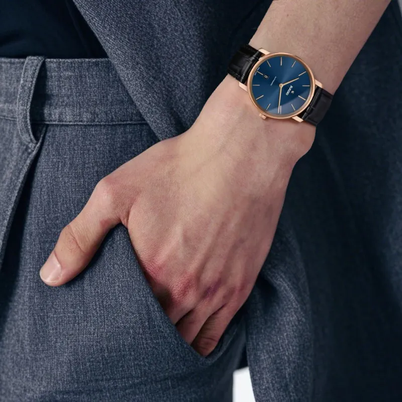 RADO DiaMaster Collection Automatic Mechanical Movement Men's Watches Watch 40.3mm Blue Dial-2