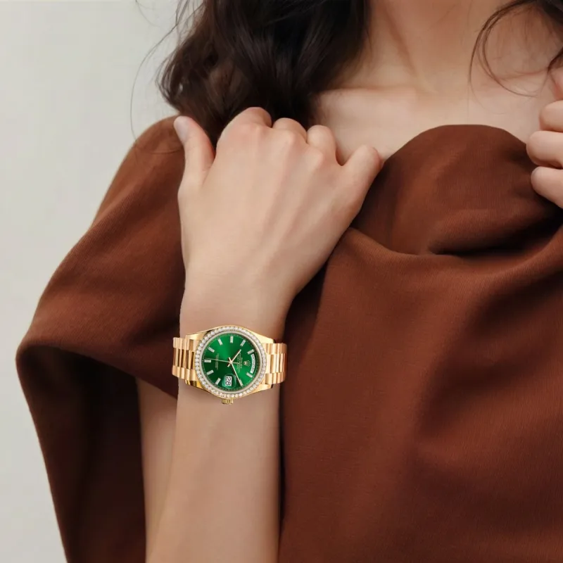 ROLEX Women's Week type Calendar Watch-4