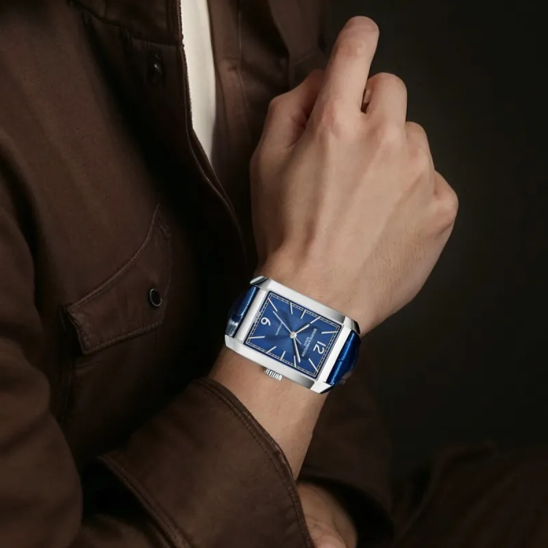 Baume & Mercier HAMPTON Collection Automatic Mechanical Movement Men's Watches Watch Blue Dial-2
