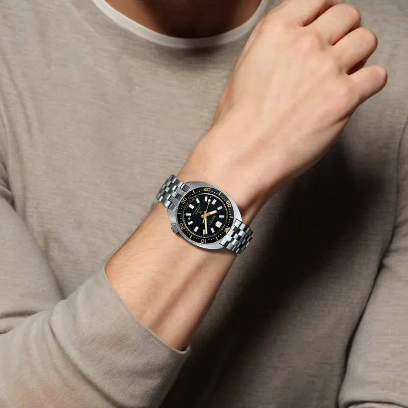 SEIKO Prospe Automatic Mechanical Movement Stainless Steel Strap Watch Men's Watch Black Dial-4