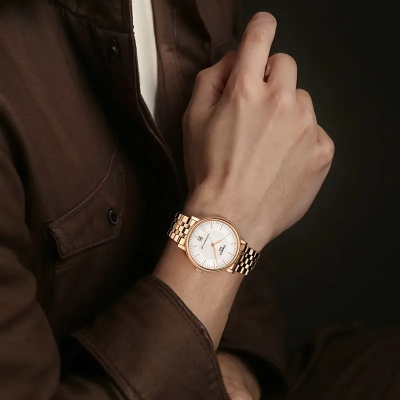 TISSOT Automatic Mechanical Movement Men's Watch 40mm White Dial Stainless Steel Watch Case Steel Strap-4