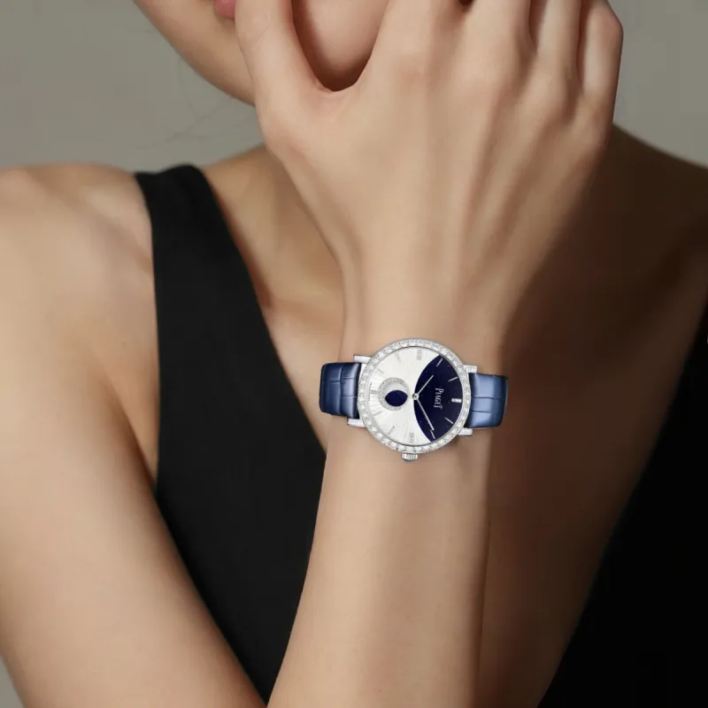 PIAGET ALTIPLANO Automatic Mechanical Movement Women's Watch 36mm Blue Dial-2