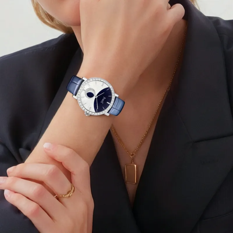 PIAGET ALTIPLANO Automatic Mechanical Movement Women's Watch 36mm Blue Dial-3