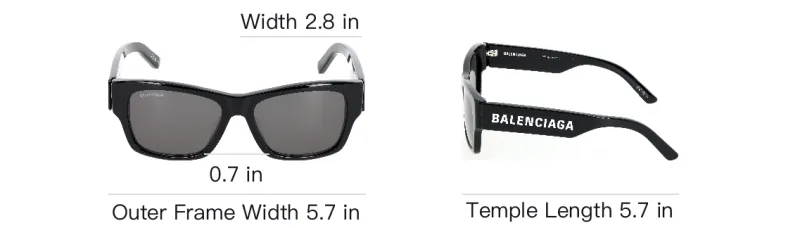 Balenciaga Rectangular Frame Sunglasses-6