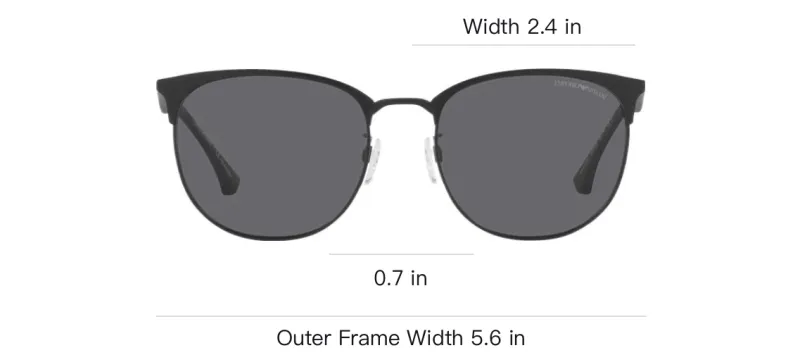 EMPORIO ARMANI Sunglasses Men Black-3
