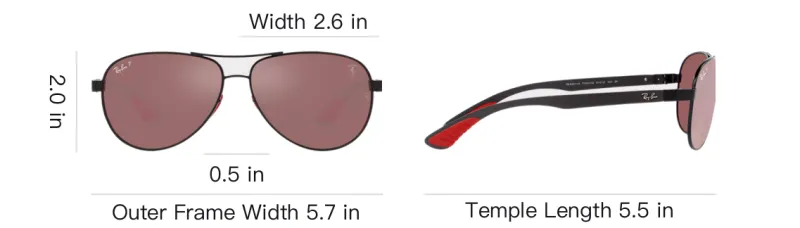 RayBan Scuderia Ferrari Aviator Frame Sunglasses-3