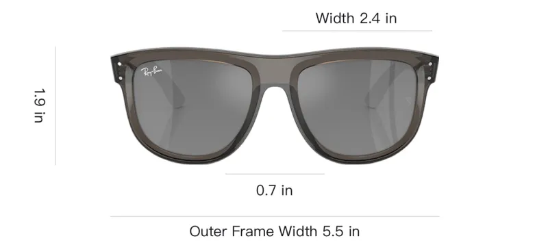 RayBan Boyfriend Reverse Square Frame Sunglasses-3
