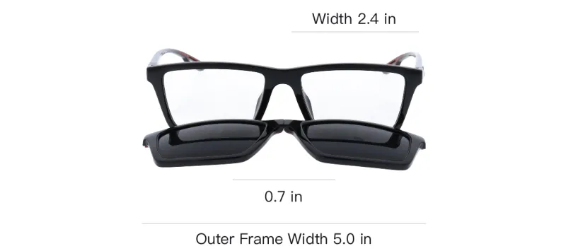 EMPORIO ARMANI Acetate Square Sunglasses Men's Black-3