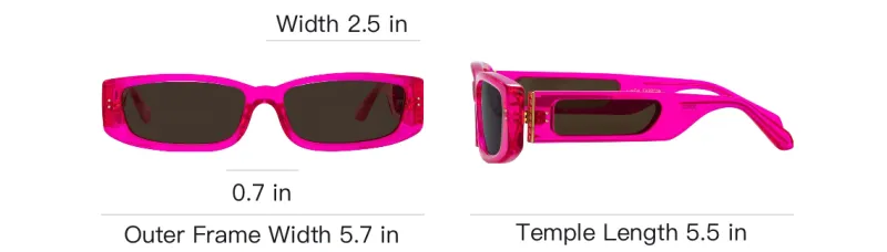 Linda Farrow Talita Rectangle frame Sunglasses-3