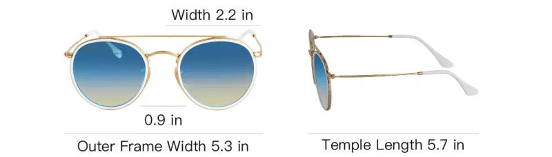 RayBan Metal Aviator Sunglasses Unisex Gold-3