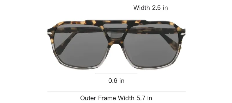 PERSOL Square frame Sunglasses-2