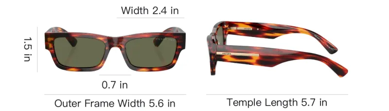 PRADA Rectangular Frame Sunglasses-5